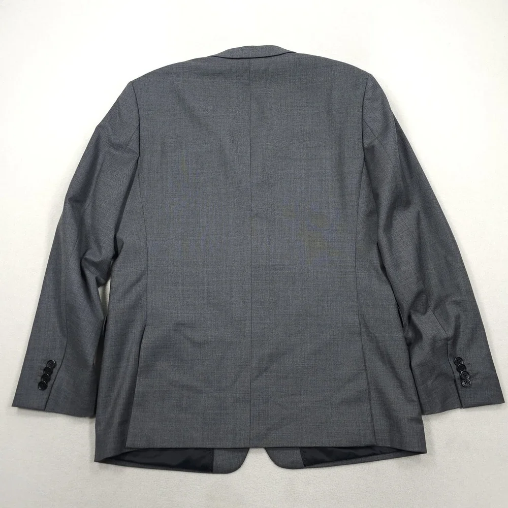 Banana Republic Blazer Mens 42R Gray Slim Fit Marzotto Wool Sport Coat Jacket